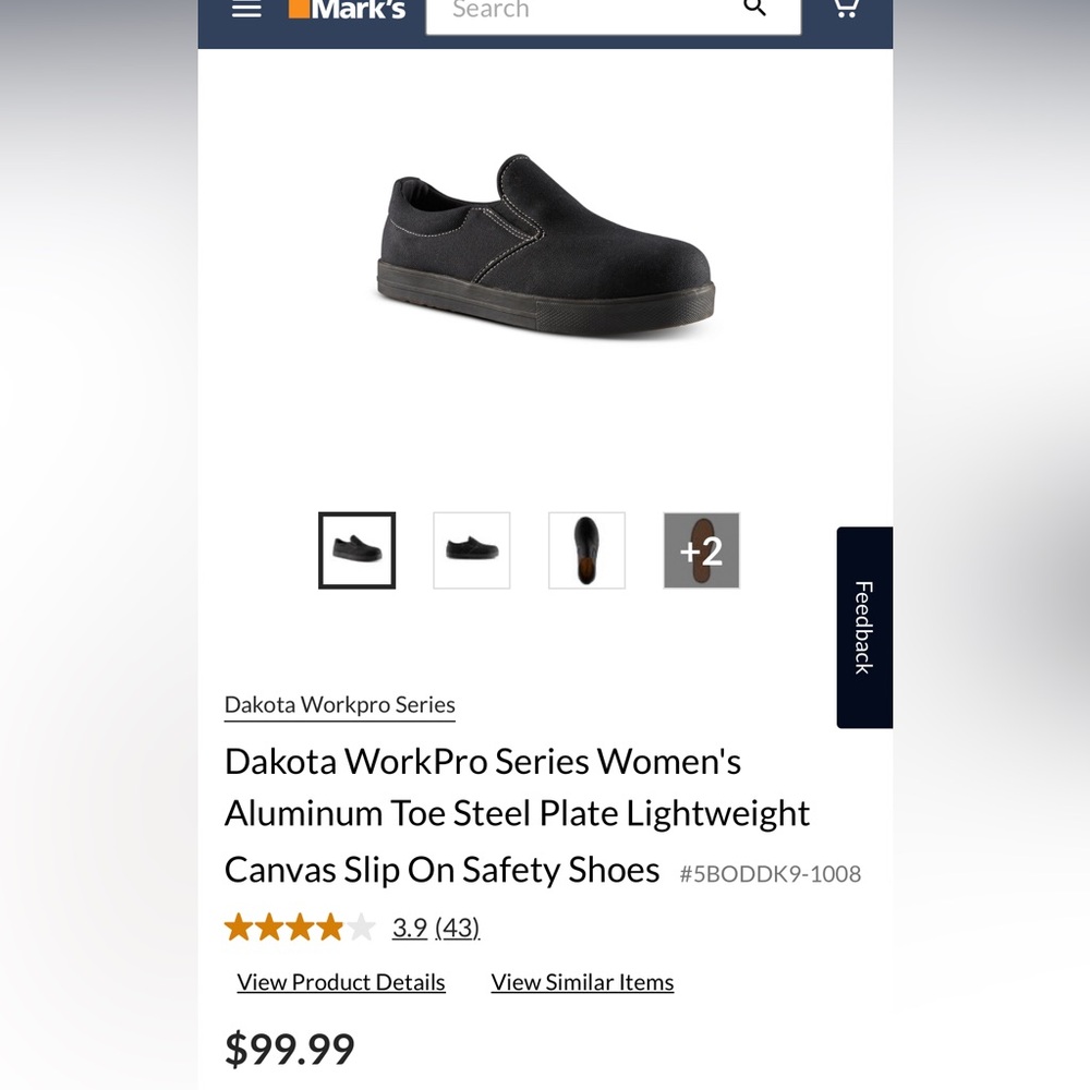 Ladies Dakota Steele Toe Shoes